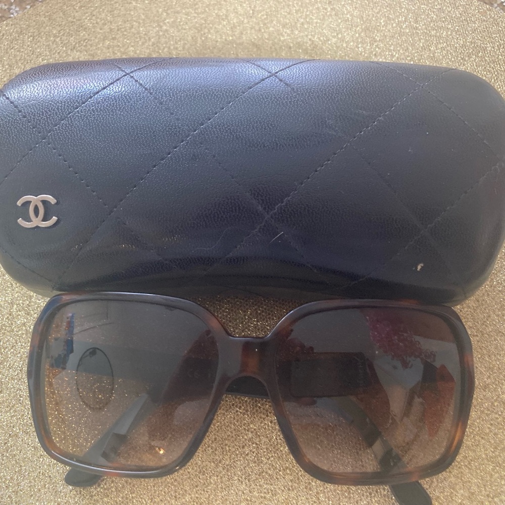 Chanel tortoise sunglasses